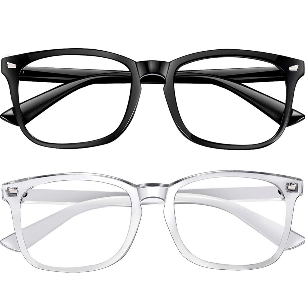 Blue Light Blocking Glasses - Black & Clear Avail